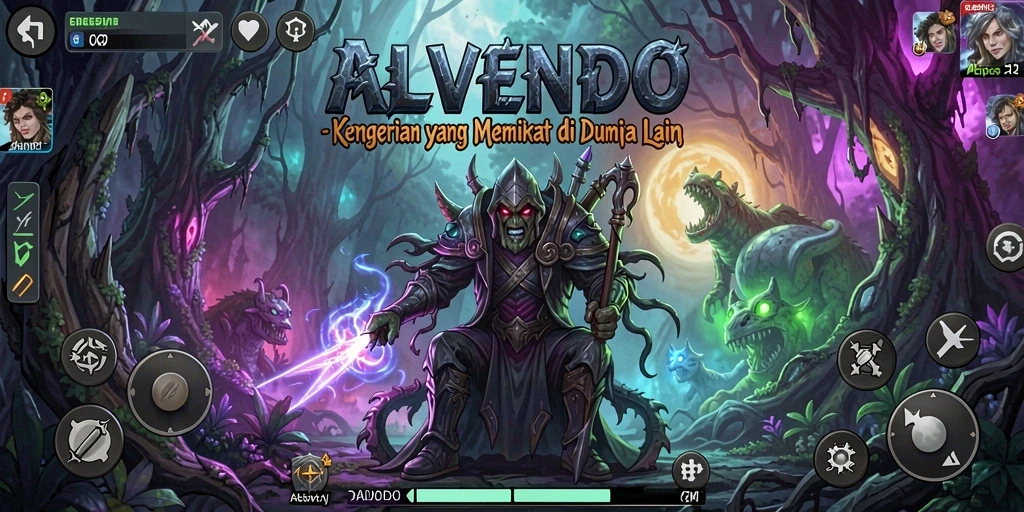 Tampilan gameplay <strong>ALVENDO</strong> yang penuh ketegangan dan kejanggalan.