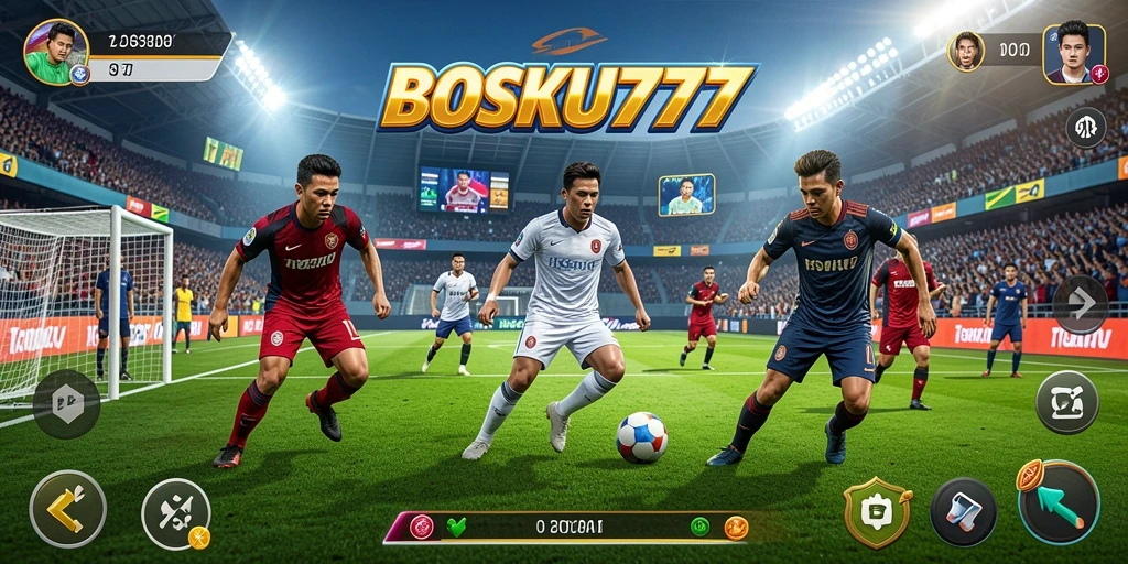 Tampilan gameplay menarik dari BOSKU777 dengan aksi olahraga.