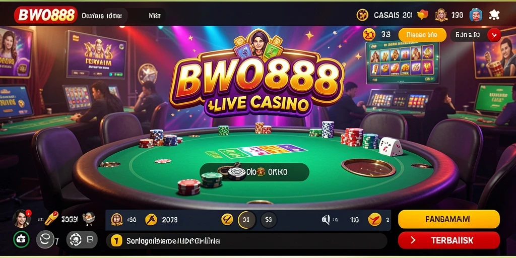 Tampilan gameplay menarik dari BWO888 di Live Casino.