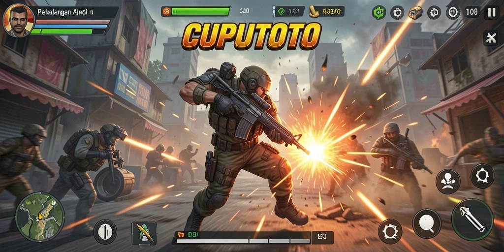 Gameplay CUPUTOTO yang penuh aksi dan tantangan seru.