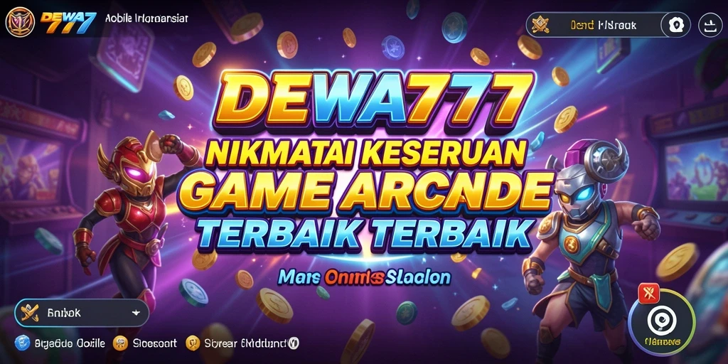 Screenshot DEWA777 menampilkan gameplay seru dari game Arcade yang adiktif.