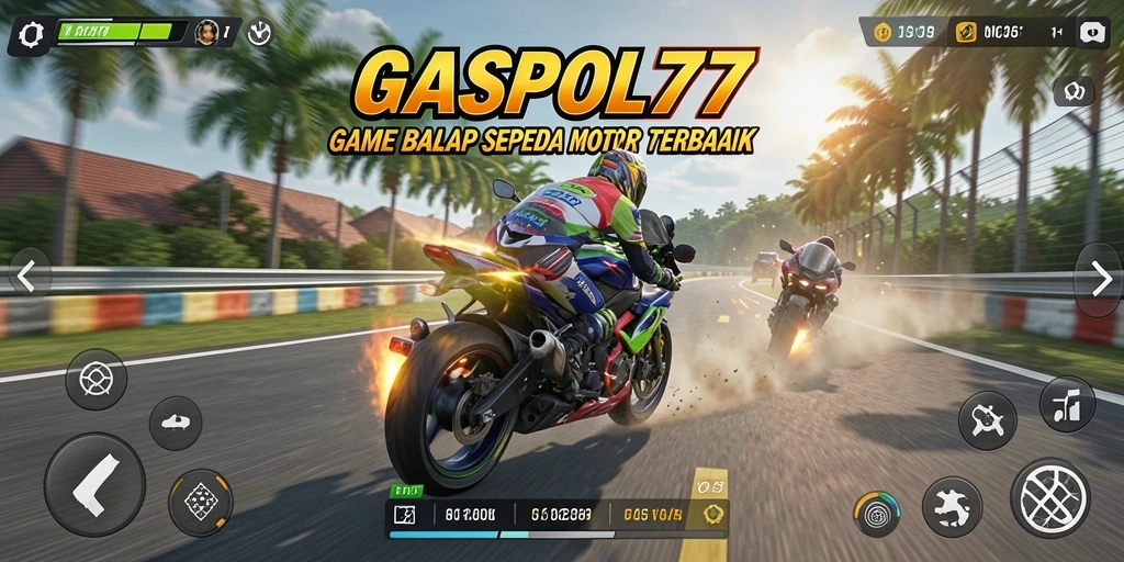 GASPOL77 menampilkan gameplay balap motor yang seru dan penuh aksi.