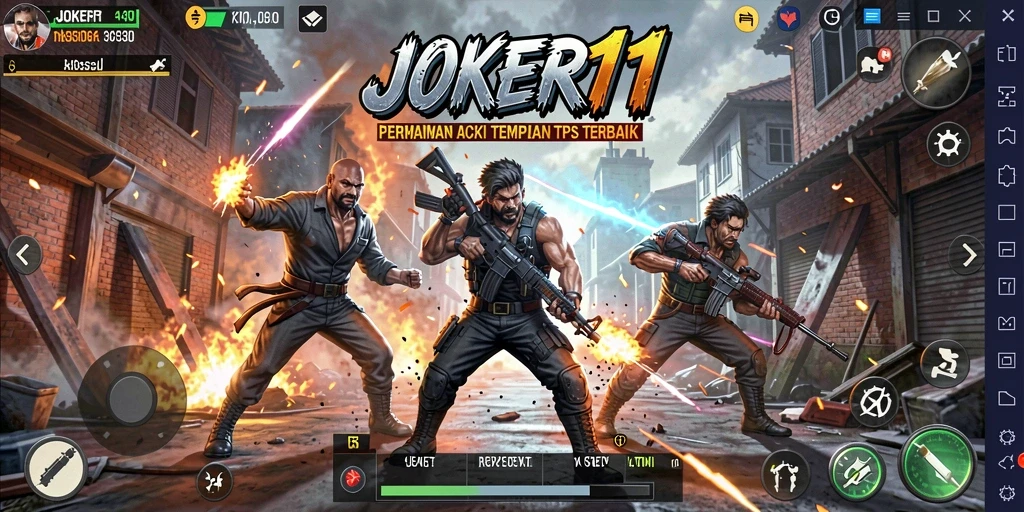 Tampilan gameplay menarik dalam JOKER11 dengan aksi tempur seru.