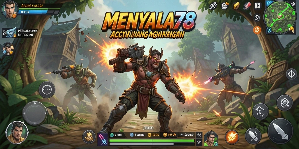 Screenshot MENYALA78 menunjukkan aksi seru dalam pertempuran.