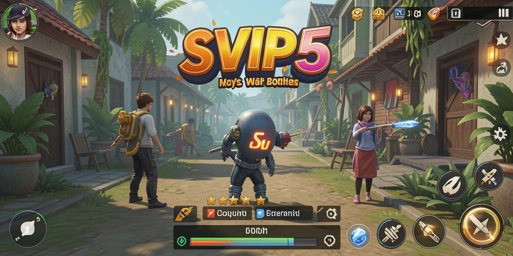 Tampilan gameplay SVIP5 dengan berbagai aktivitas dalam simulasi.