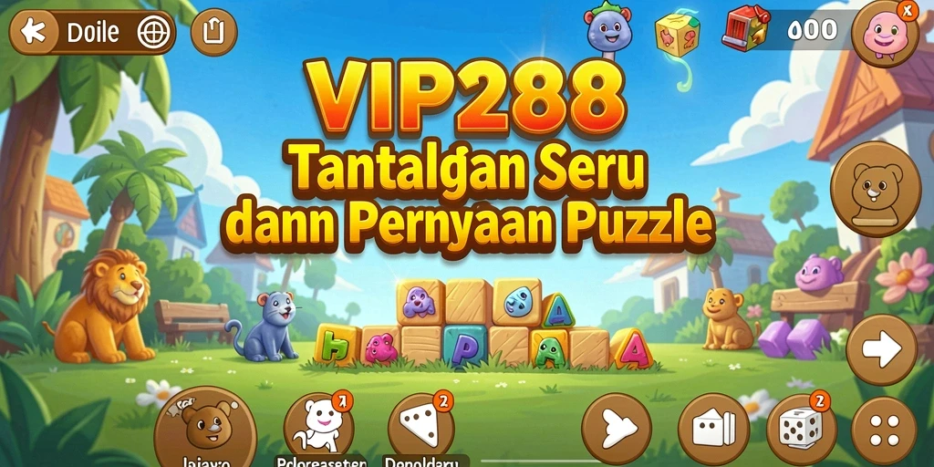 Tampilan gameplay puzzle yang seru dan menantang di VIP288.