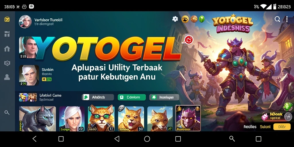 Tampilan antarmuka YOTOGEL yang intuitif dan fungsional.
